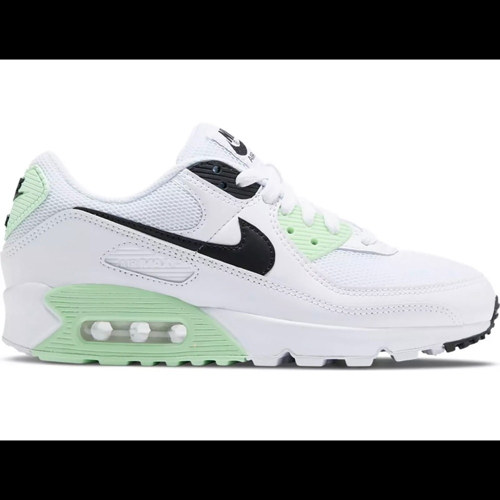 Nike Air Max 90 White Green CT1039-101 Women’s Sz - Picture 4 of 8